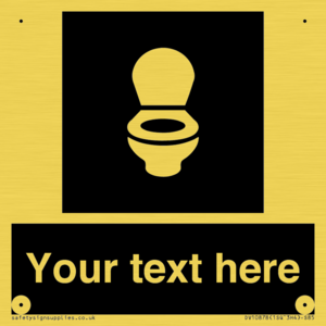 Custom information: black panel wc toilet